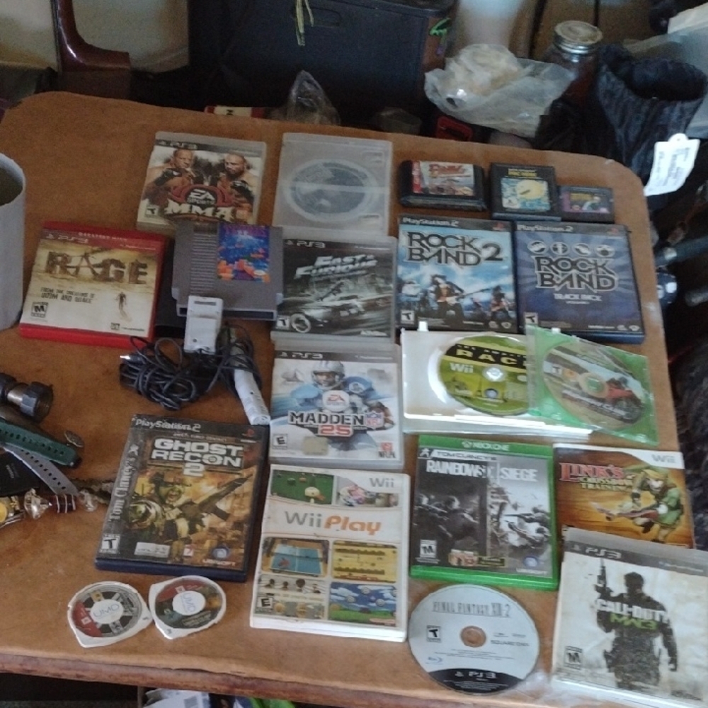 Video Games with Black Controller